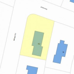 762 Walnut St, Newton, MA 02459 plot plan