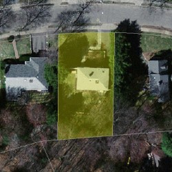 82 Bound Brook Rd, Newton, MA 02461 aerial view