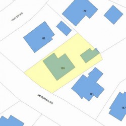 169 Dickerman Rd, Newton, MA 02461 plot plan