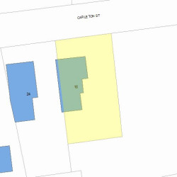 18 Carleton St, Newton, MA 02458 plot plan