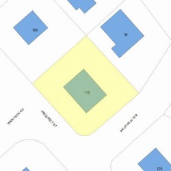 110 Prospect St, Newton, MA 02465 plot plan