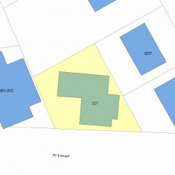 827 Boylston St, Newton, MA 02461 plot plan