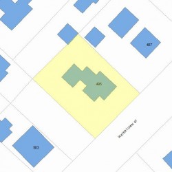 495 Watertown St, Newton, MA 02460 plot plan