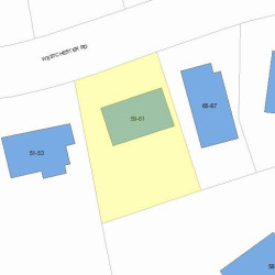 61 Westchester Rd, Newton, MA 02458 plot plan