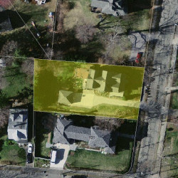 123 Sumner St, Newton, MA 02459 aerial view