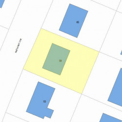 59 Anthony Cir, Newton, MA 02460 plot plan