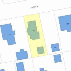 130 Lincoln St, Newton, MA 02461 plot plan