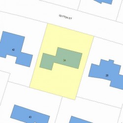 34 Cotton St, Newton, MA 02458 plot plan