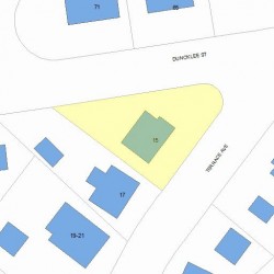 15 Terrace Ave, Newton, MA 02461 plot plan