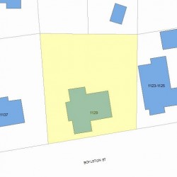 1129 Boylston St, Newton, MA 02464 plot plan