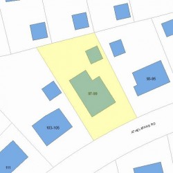 99 Athelstane Rd, Newton, MA 02459 plot plan