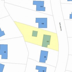 102 Garland Rd, Newton, MA 02459 plot plan