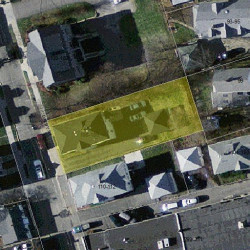 108 Dalby St, Newton, MA 02458 aerial view