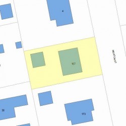 167 Morton St, Newton, MA 02459 plot plan