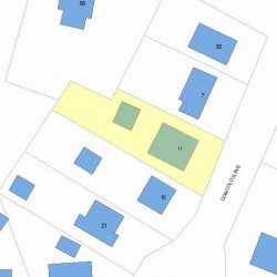 11 Concolor Ave, Newton, MA 02458 plot plan