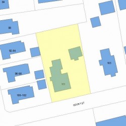 111 Court St, Newton, MA 02458 plot plan