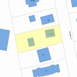 67 Bourne St, Newton, MA 02466 plot plan