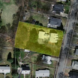 47 Freeman St, Newton, MA 02466 aerial view