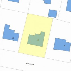 99 Fairway Dr, Newton, MA 02465 plot plan