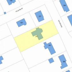 241 Upland Ave, Newton, MA 02461 plot plan