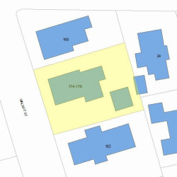 174 Walnut St, Newton, MA 02460 plot plan