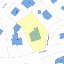 77 Montvale Rd, Newton, MA 02459 plot plan