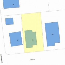 15 Ware Rd, Newton, MA 02466 plot plan