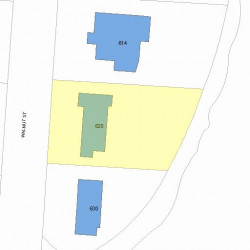 620 Walnut St, Newton, MA 02460 plot plan