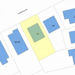 464 Albemarle Rd, Newton, MA 02460 plot plan