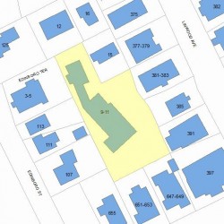 11 Edinboro Ter, Newton, MA 02460 plot plan