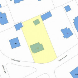 233 Highland Ave, Newton, MA 02465 plot plan