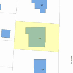 135 Upland Ave, Newton, MA 02461 plot plan