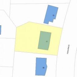 77 Fordham Rd, Newton, MA 02465 plot plan
