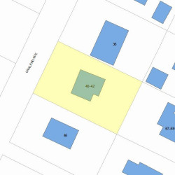42 Oakland Ave, Newton, MA 02466 plot plan