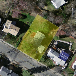 124 Hartman Rd, Newton, MA 02459 aerial view