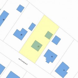 23 Fair Oaks Ave, Newton, MA 02460 plot plan