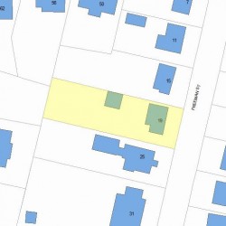 19 Freeman St, Newton, MA 02466 plot plan