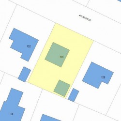 126 Jackson St, Newton, MA 02459 plot plan