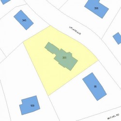 355 Upland Ave, Newton, MA 02461 plot plan