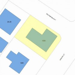 1359 Centre St, Newton, MA 02459 plot plan