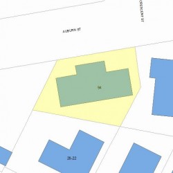 94 Auburn St, Newton, MA 02465 plot plan