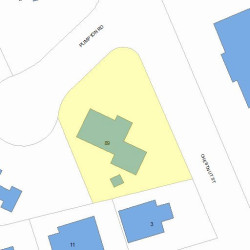 89 Chestnut St, Newton, MA 02465 plot plan