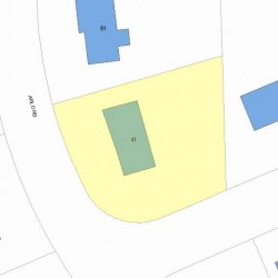 41 Arlo Rd, Newton, MA 02464 plot plan