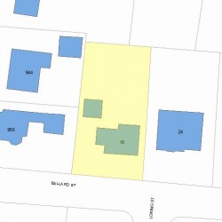 16 Ballard St, Newton, MA 02459 plot plan