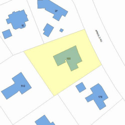 188 Arnold Rd, Newton, MA 02459 plot plan