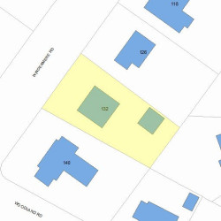 132 Windermere Rd, Newton, MA 02466 plot plan
