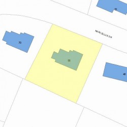 56 Marcellus Dr, Newton, MA 02459 plot plan