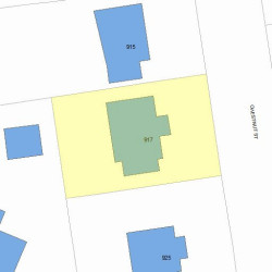 917 Chestnut St, Newton, MA 02465 plot plan
