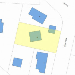10 Crehore Dr, Newton, MA 02462 plot plan
