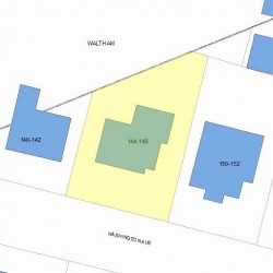146 Washington Ave, Newton, MA 02465 plot plan